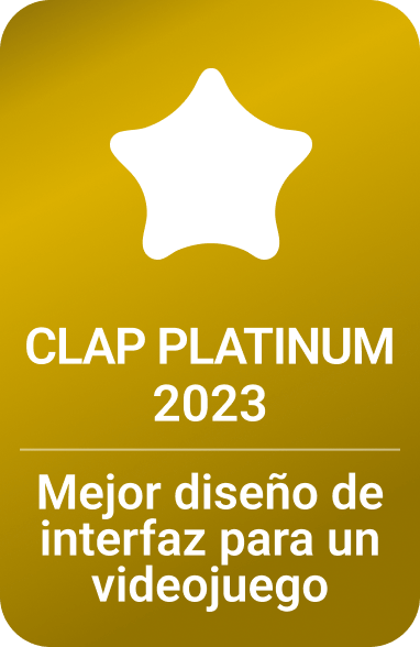 clap platinum 2023 - Mejor diseño de interfaz para un videojuego